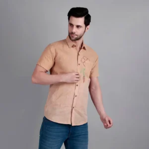 Embroidered Half Shirt