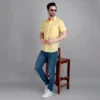 Yellow Casual Half Shirt