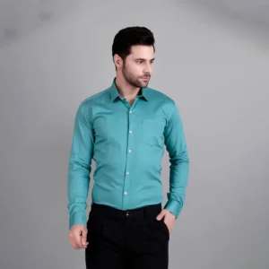 blue formal shirt