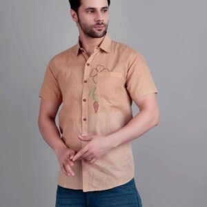 Embroidered Half Shirt