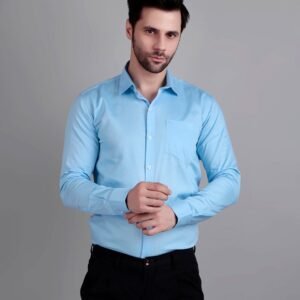Sky Blue Semi Formal Shirt