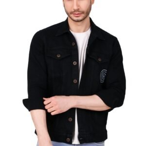 Mens Black Denim Jacket