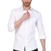Mens White Cotton Shirt