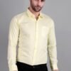 Lemon Yellow Semi Formal Shirt