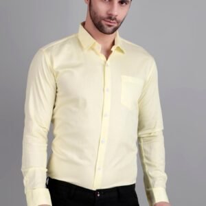 Lemon Yellow Semi Formal Shirt