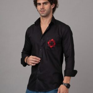 casual hand embroidered shirt