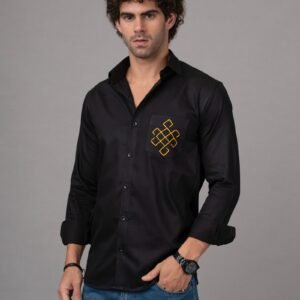 Casual Hand Embroidered Shirt